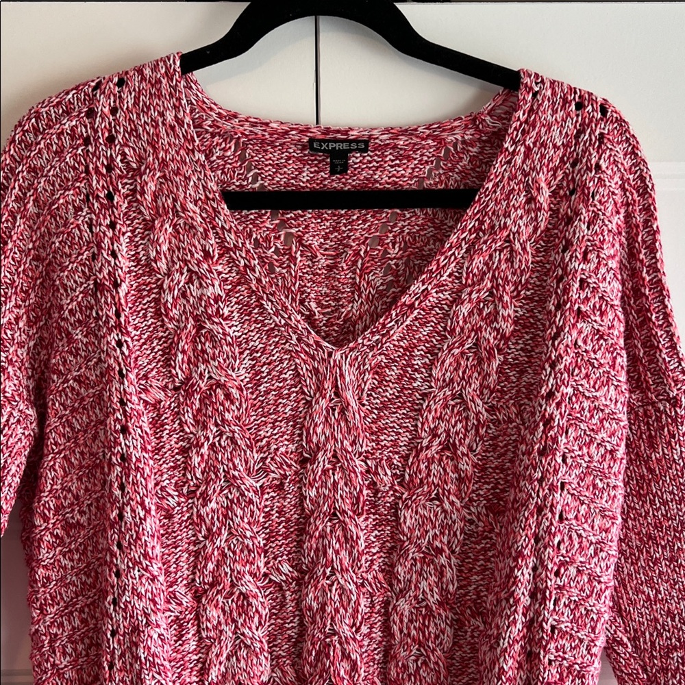 Express‎ Womens High Low V-Neck Sweater - Picture 2 of 8